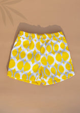 Load image into Gallery viewer, A set of Pure Cotton Pleated Shorts for baby girl dresses kept on a beige colored background