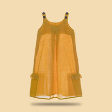 Load image into Gallery viewer, A beautiful deep yellow extendable shift dress.