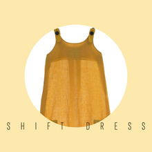 Load image into Gallery viewer, A beautiful deep yellow extendable shift dress.