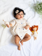 Load image into Gallery viewer, Baby Girl Romper | Cotton Jamdani | Polka Dot
