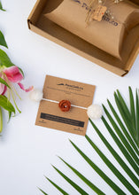 Load image into Gallery viewer, Handmade Crochet Flower Rakhi for Infants and Kids | Chocolate Brown
