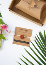 Load image into Gallery viewer, Handmade Crochet Flower Rakhi for Infants and Kids | Chocolate Brown
