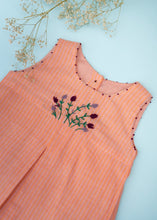 Load image into Gallery viewer, Vintage Frock | Handwoven Cotton | Pink and Orange Stripe
