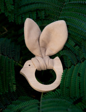 Load image into Gallery viewer, Bunny Ear Wooden Baby Teether | Beige
