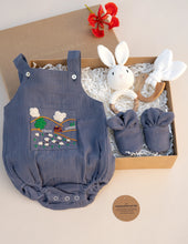 Load image into Gallery viewer, Organic Cotton Muslin Baby Boy Gift Hamper | The Cozy Sheep

