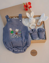 Load image into Gallery viewer, Organic Cotton Muslin Baby Boy Gift Hamper | The Cozy Sheep
