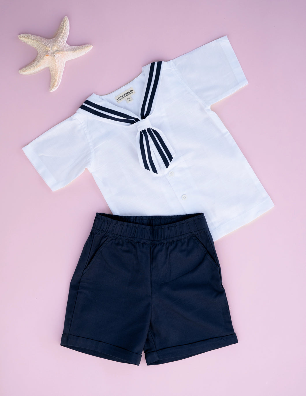 Sailor Set for Boys Cotton - Indigo