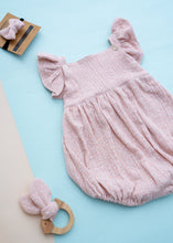 Load image into Gallery viewer, Organic Cotton Baby Romper for Girls - Pink Heart
