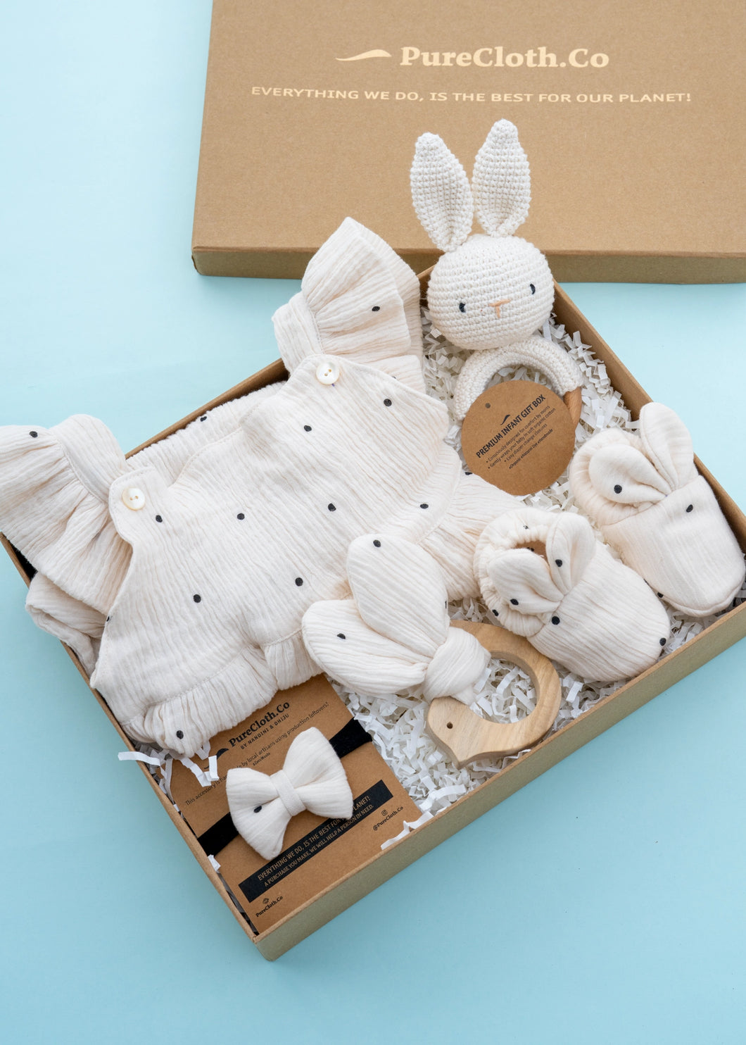 Baby Girl Gift Hamper | Polka-Off White