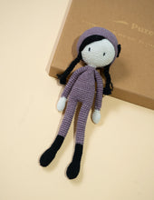 Load image into Gallery viewer, Lavender Hand-Crocheted Doll
