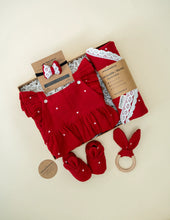 Load image into Gallery viewer, Christmas Edition Red Heart Newborn Gift Hamper | Baby Girl

