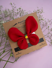 Load image into Gallery viewer, Red Flutter Bug Hair Clip | Butterfly Hair Clip

