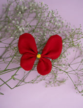 Load image into Gallery viewer, Red Flutter Bug Hair Clip | Butterfly Hair Clip
