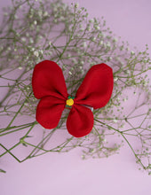 Load image into Gallery viewer, Red Flutter Bug Hair Clip | Butterfly Hair Clip
