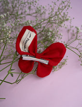Load image into Gallery viewer, Red Flutter Bug Hair Clip | Butterfly Hair Clip
