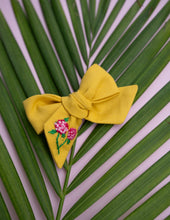 Load image into Gallery viewer, Knotted Ribbon Bow | Sunny Yellow
