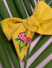 Load image into Gallery viewer, Knotted Ribbon Bow | Sunny Yellow
