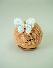 Load image into Gallery viewer, Butterfly Hair Clip | Off-White with Golden stripes Hair Clip
