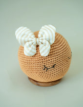 Load image into Gallery viewer, Butterfly Hair Clip | Off-White with Golden stripes Hair Clip
