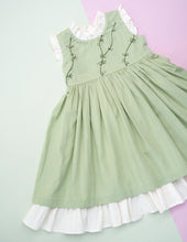 Load image into Gallery viewer, Party Wear Cotton Dress | Pastel Birthday Frock | Girls
