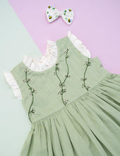 Load image into Gallery viewer, Party Wear Cotton Dress | Pastel Birthday Frock | Girls
