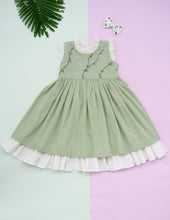 Load image into Gallery viewer, Party Wear Cotton Dress | Pastel Birthday Frock | Girls
