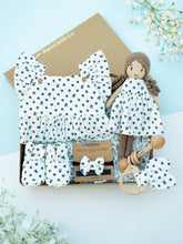 Load image into Gallery viewer, Midnight Bloom Newborn Baby Hamper| Black Floral
