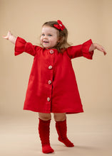 Load image into Gallery viewer, Christmas Wonderland | Red A-Line Dress | Cotton Linen
