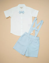 Load image into Gallery viewer, Tiny Tux Set Boys Cotton Suspender Set
