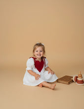 Load image into Gallery viewer, Kota Silk Heart Dress | White Baby Dress | Pure Silk
