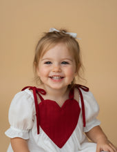 Load image into Gallery viewer, Kota Silk Heart Dress | White Baby Dress | Pure Silk
