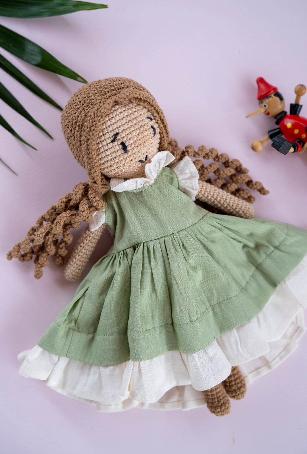 Olive Sophia Cotton Crochet Doll | Soft Toy For Kids