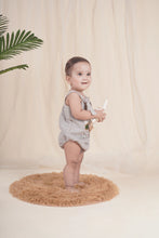 Load image into Gallery viewer, Baa Baa Black Sheep Romper for Boys | Grey| Muslin
