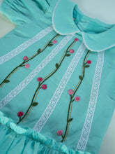 Load image into Gallery viewer, Lace Dress for Girls | Cotton | Blue
