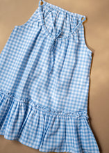 Load image into Gallery viewer, Sky Breeze Blue Check Summer Dress
