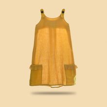 Load image into Gallery viewer, A beautiful deep yellow extendable shift dress.
