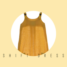 Load image into Gallery viewer, A beautiful deep yellow extendable shift dress.
